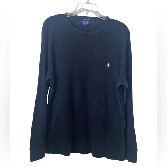 Polo Ralph Lauren waffle knit thermal sleepwear top. Size large GUC - Picture 3 of 6